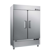 EFI Versa Premier 54 Inch Solid Two Door Reach-In Freezer stainless steel commercial two-door reach-in freezer front view