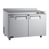 EFI FWDR2-48VCP 48 Inch Worktop Freezer With Stainless Steel Exterior And Two Sections