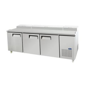 Atosa MPF8203GR 93-Inch Refrigerated Pizza Prep Table Three Section