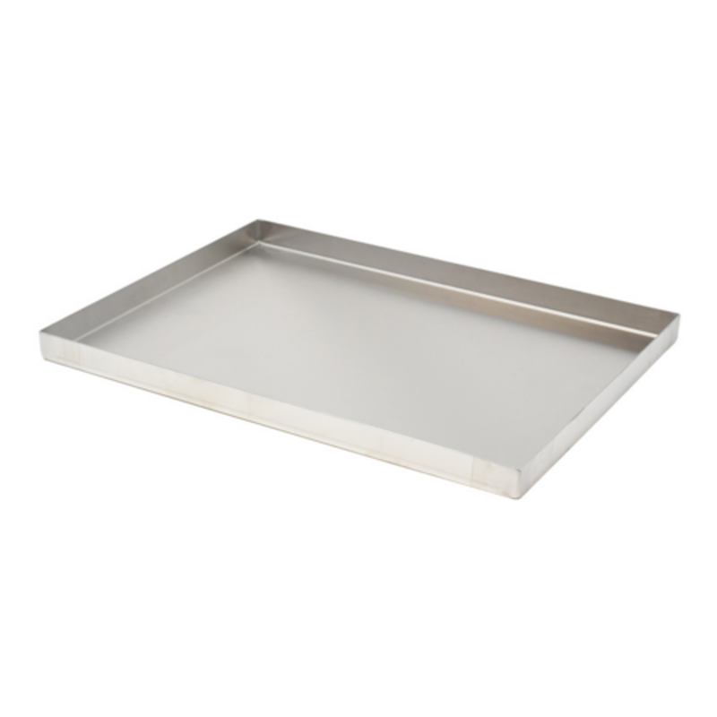 Omcan 43512 9 x 12 Inch Stainless Steel Display Food Pan, flat stainless steel food pan tray for deli and catering displays