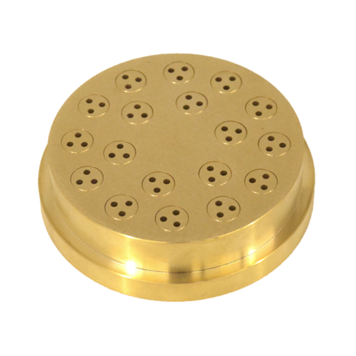 Alt Tag: Omcan 24490 Bronze Pasta Die for 2.5mm N.12 Spaghetti round bronze spaghetti die plate for commercial pasta extruder
