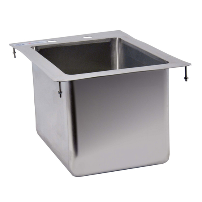 Omcan 39780 Stainless Steel 24.24 Qt One Tub Drop-In Sink For Commercial Use