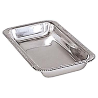 Holloware SCT-11 11" x 5-3/4" Stainless Steel Relish Tray