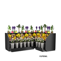 Structural Concepts FLP10WL 115-1/4"W Allure Open Refrigerated Display Merchandiser