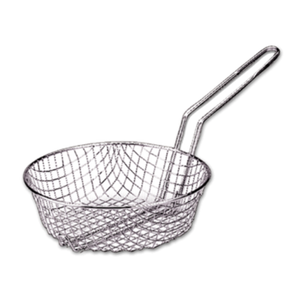 Fryer Basket CB-10C Culinary Basket 10" Diameter Nickel Plated