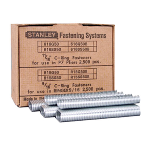 Follett 00137729 Aluminum Blunt-End C-Ring Staples, Box of 2500