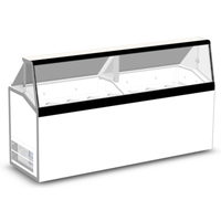 Master-Bilt DD-88L 90.25" Low-Glass Ice Cream Dipping/Display Cabinet