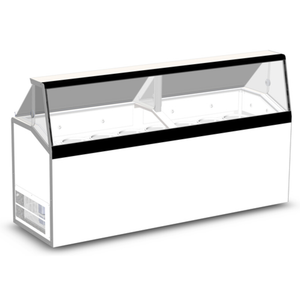 Master-Bilt DD-88L 90.25" Low-Glass Ice Cream Dipping/Display Cabinet