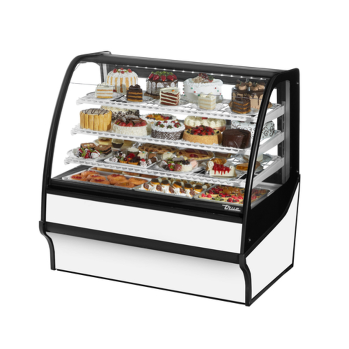 True TDM-R-48-GE/GE-W-W 48.25" Refrigerated Glass Display Merchandiser
