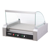 Global Solutions by Nemco GS1641 Glass Sneeze Guard for GS1640 Grill