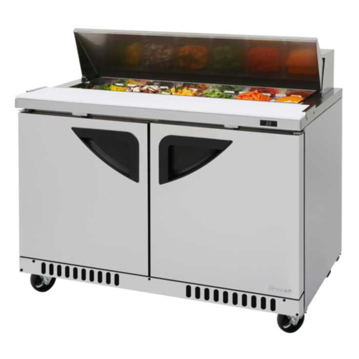 Turbo Air TST-48SD-FB-N Table de préparation réfrigérée à salade et sandwichs de 48-1/4 po
