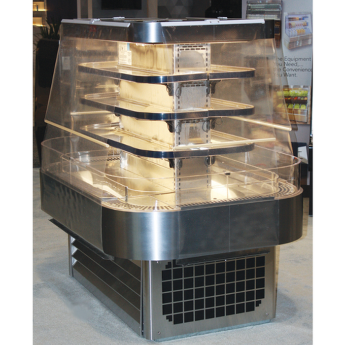 Howard McCray SC-OD42I-5-B-LED 60" Black Island Open Merchandiser