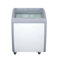 Ancaster XS-160 26-Inch Glass Top Chest Freezer With Sliding Door And Ample Storage For Frozen Products