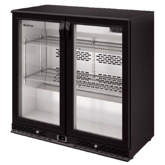Infrico IMD-ERV25GD 35-3/8" Refrigerated Back Bar Cooler 8.0 Cu. Ft.
