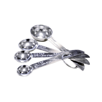 Omcan 44451 4-Piece Stainless Steel Measuring Spoon Set