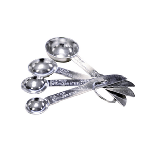 Omcan 44451 4-Piece Stainless Steel Measuring Spoon Set