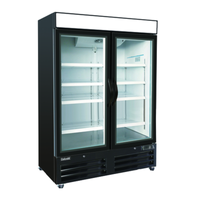 Celcold CR48GDM 54" 48 cu.ft. Two-Section Glass Door Refrigerator