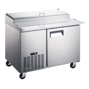 Grista GRPZ-1D 50"W Refrigerated Counter Pizza Prep Table