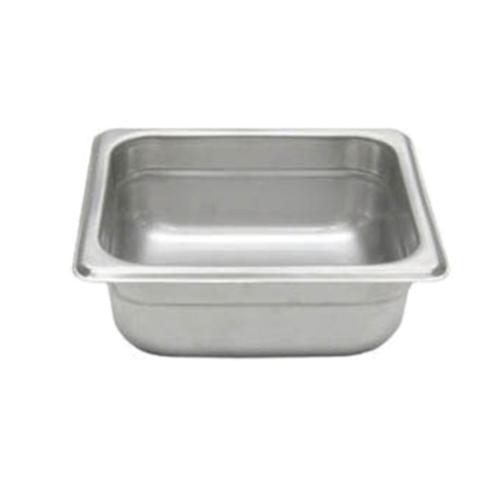 Generic 200S2 Sixth-Size 6-7/8" x 6-5/16" Stainless Steel Steam Table Pan
