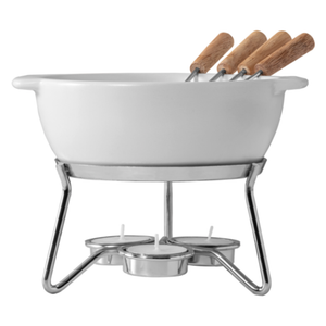 Boska 853548 Fondue Pot 8.03''W Ceramic Stainless Steel Party Set
