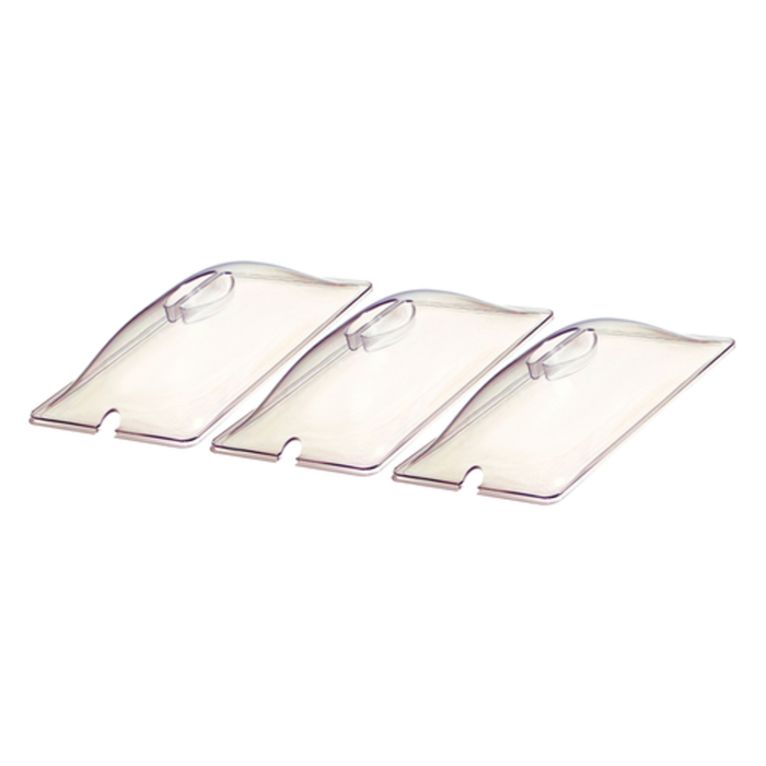 Cadco CL-3 12-7/8" x 7" Third-Size Polycarbonate Food Pan Cover