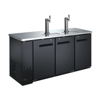 Omcan 50065 73"W Draft Beer Cooler Kegerator 19.6 cu. ft.