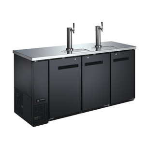 Omcan 50065 73"W Draft Beer Cooler Kegerator 19.6 cu. ft.