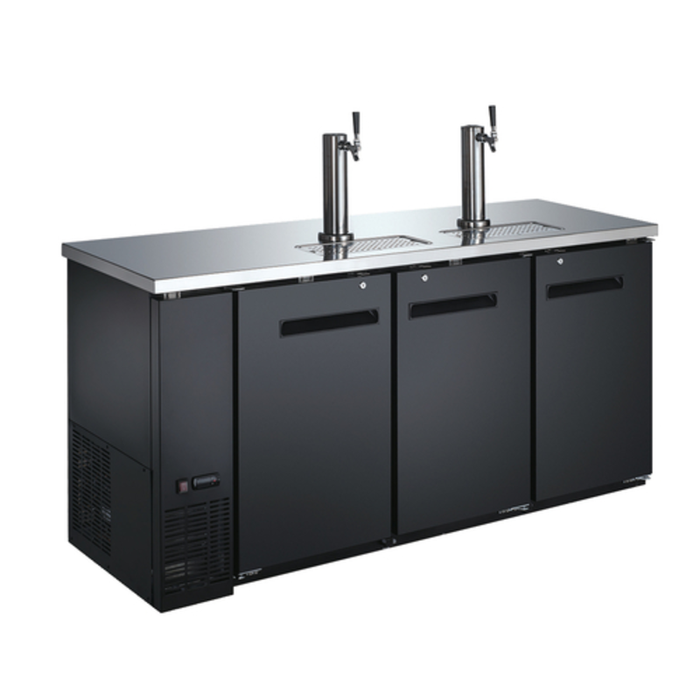 Omcan 50065 73"W Draft Beer Cooler Kegerator 19.6 cu. ft.