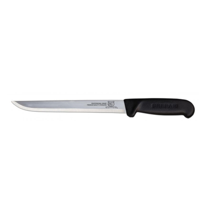 OMCAN 11834 8" Straight Blade Fillet Knife with Black Handle