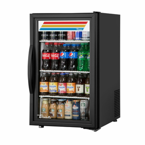 Réfrigérateur de comptoir vitré True GDM-06-34-HC~TSL01, 52 cm, noir