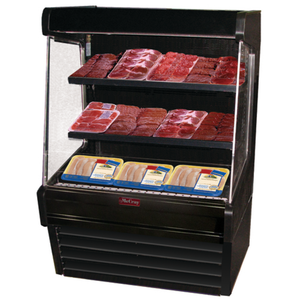 Howard-McCray SC-OM30E-3L-B-LED Vitrine réfrigérée ouverte pour viande de 99 cm de large