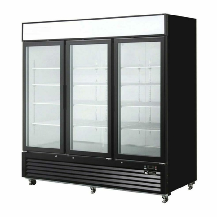 EFI C3-82GDVC 82" Versa-Chill Glass Door Refrigerator Merchandiser