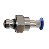 OMCAN Replacement Cold Water Cartridge for Splash Faucets side view showing valve and blue cap.