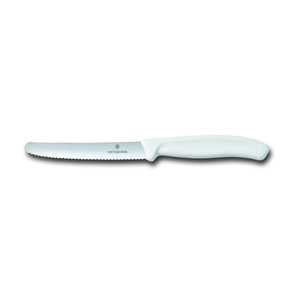 Victorinox 6.7837 4-1/4" Serrated Paring Knife with White Handle