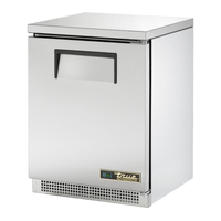 Réfrigérateur de comptoir à porte pleine True TUC-24-HC de 24 po avec réfrigérant aux hydrocarbures