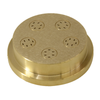 Alt Tag: Omcan 13334 Pasta Die for 1.8mm Tagliatelle Shape Pasta brass pasta machine die plate for fresh tagliatelle