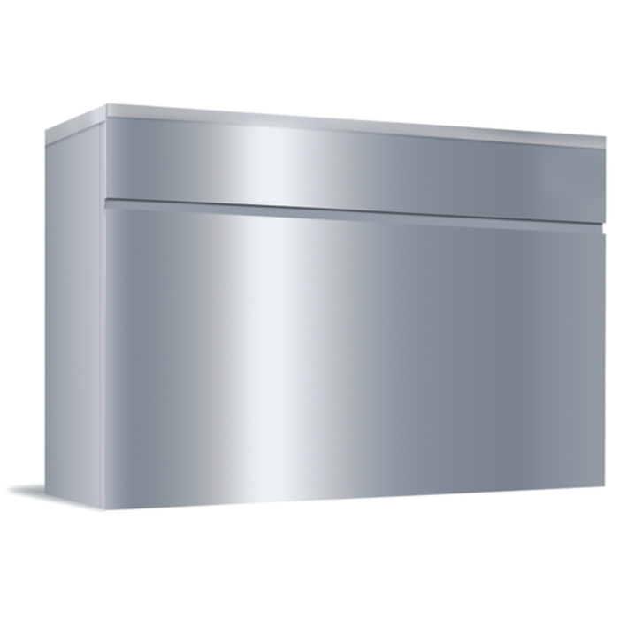 Manitowoc SDT3000W Water-Cooled Ice Cube Maker Featuring A Sleek Stainless Steel Design.