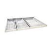 Omcan 44114 16.75" Stainless Steel Market Display Tray with Dividers, 3-section stainless tray for deli, bakery, produce displays