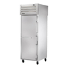 True Spec Series 27-1/2" One-Section Pass-Thru Solid Door Refrigerator with Stainless Steel Finish