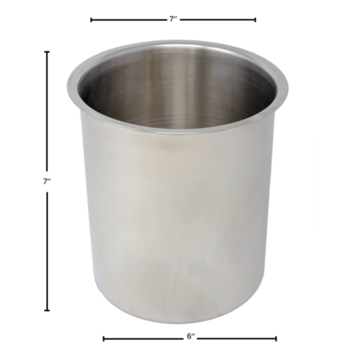 Omcan 44654 Bain Marie en acier inoxydable de 6,5 L, taille 1/3