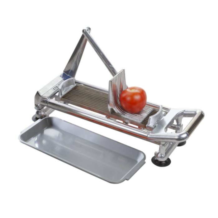 Eurodib 602257 Trancheuse commerciale de légumes à fruits et légumes, accessoire à trancher tomates à grattes multiples coupes avec plateau pour la préparation de la cuisine commerciale