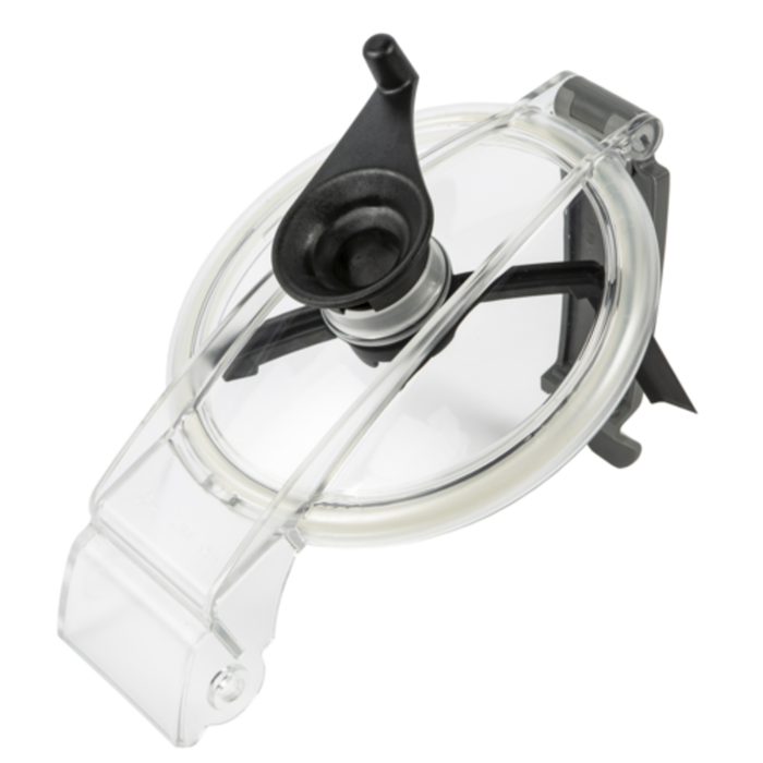 Eurodib 650102 Commercial 10 Quart Planetary Mixer for Professional Kitchens clear splash guard lid with pour spout