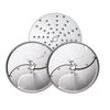 Stainless Steel Food Processor Disc Set Featuring Shredding, Grating, And Slicing Discs For Versatile Culinary Use.