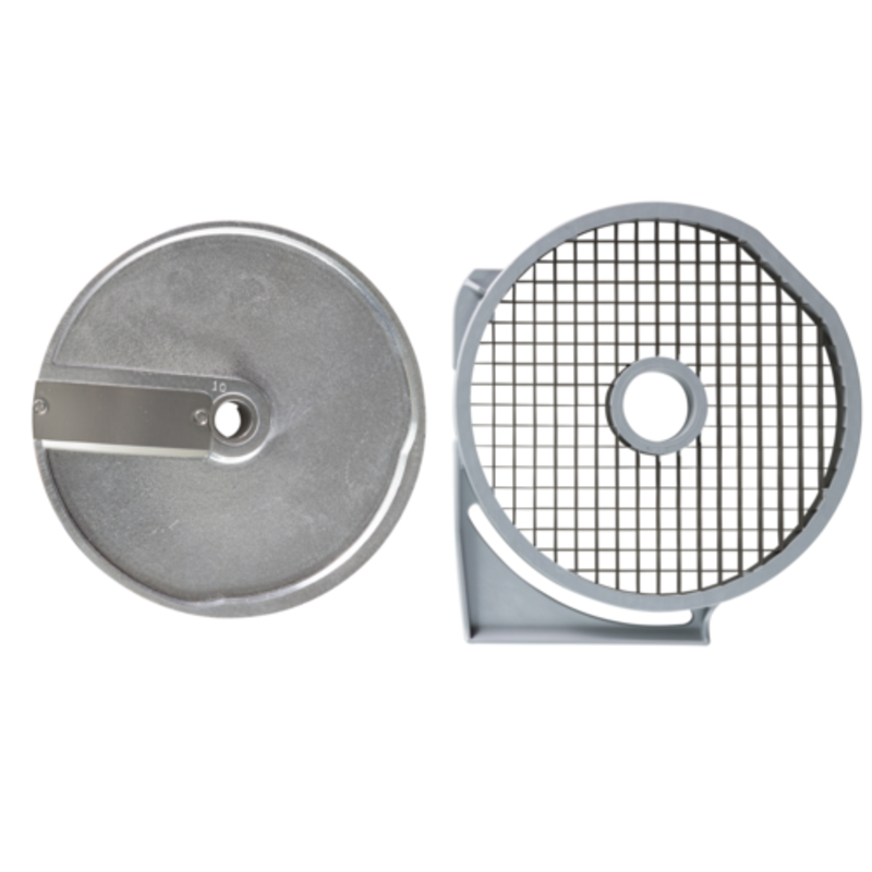Eurodib Food Processor Dicing Disc Plate Showing Two Disc Designs For Precision Cutting And Dicing