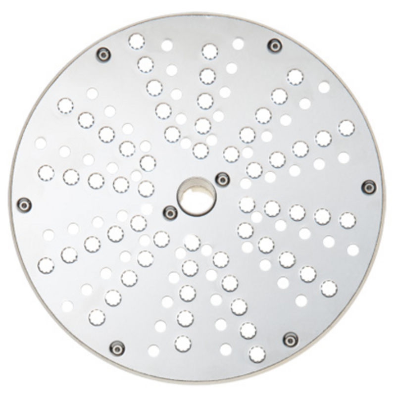 Food Processor Grating Disc with Stainless Steel Finish for Grating Nuts, Chocolate, and Breadcrumbs