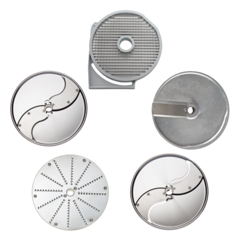 Dito Sama Food Processor Disc Set Featuring Various Shredding And Grating Plates For Efficient Food Preparation