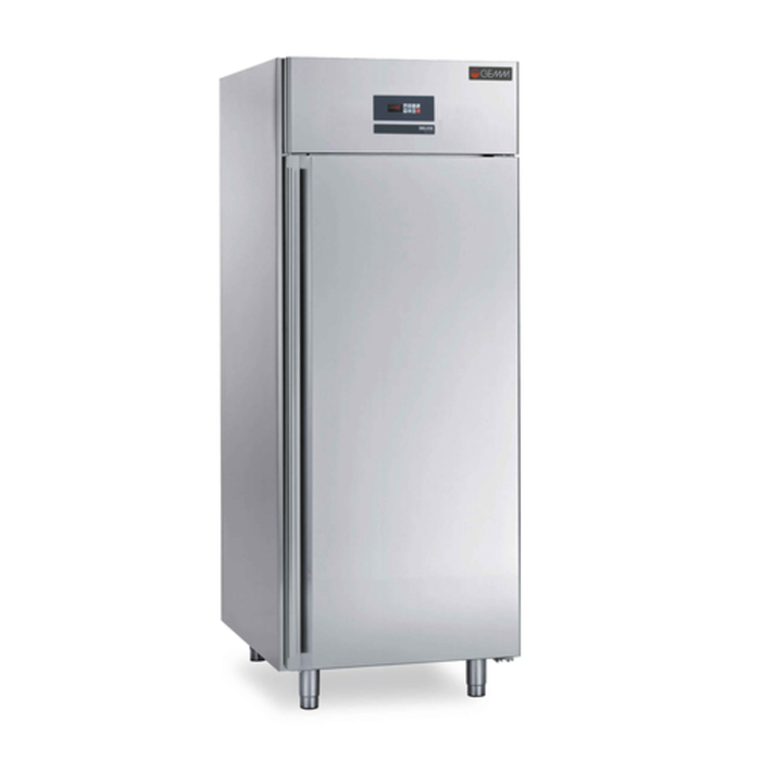 Alt Tag: Eurodib ARG30 30.75" Upright Gelato and Ice Cream Cabinet Freezer stainless steel commercial upright cabinet freezer front view