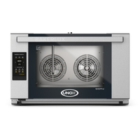 Eurodib Bakerlux 3.6 Cu. Ft. Full Size Electric Convection Oven front view with TOUCH control panel and dual fans