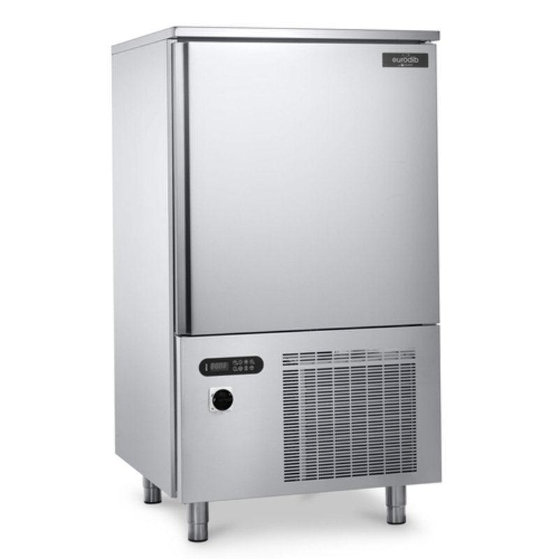 Alt Tag: Eurodib BCB 10US 34 Inch Reach-In Blast Chiller Freezer stainless steel reach-in unit with digital controls and front вентиляция