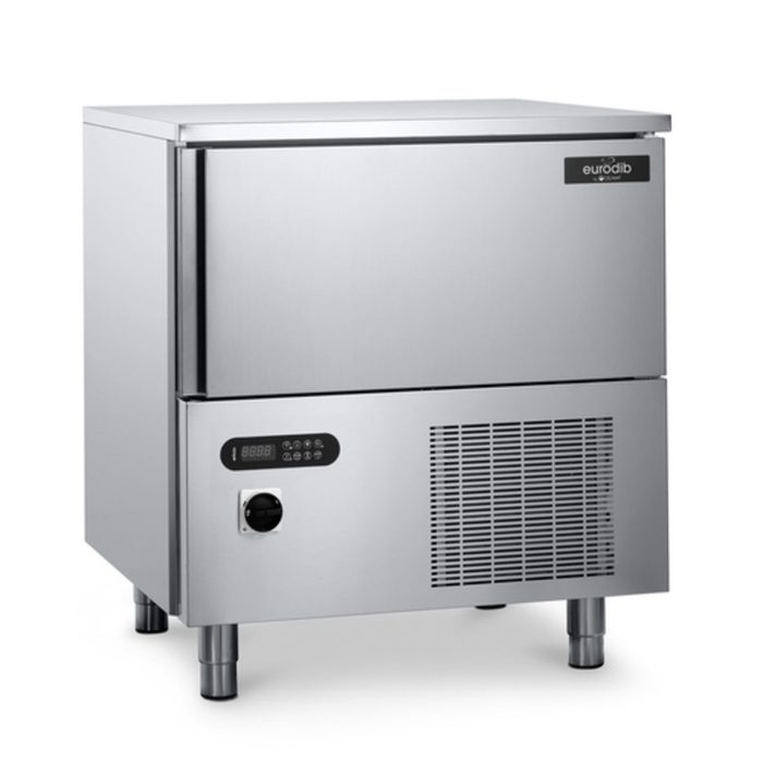 Alt Tag: Eurodib BCB05US230 30.75-inch Reach-In Blast Chiller Freezer Unit stainless steel commercial rapid chiller freezer with digital controls